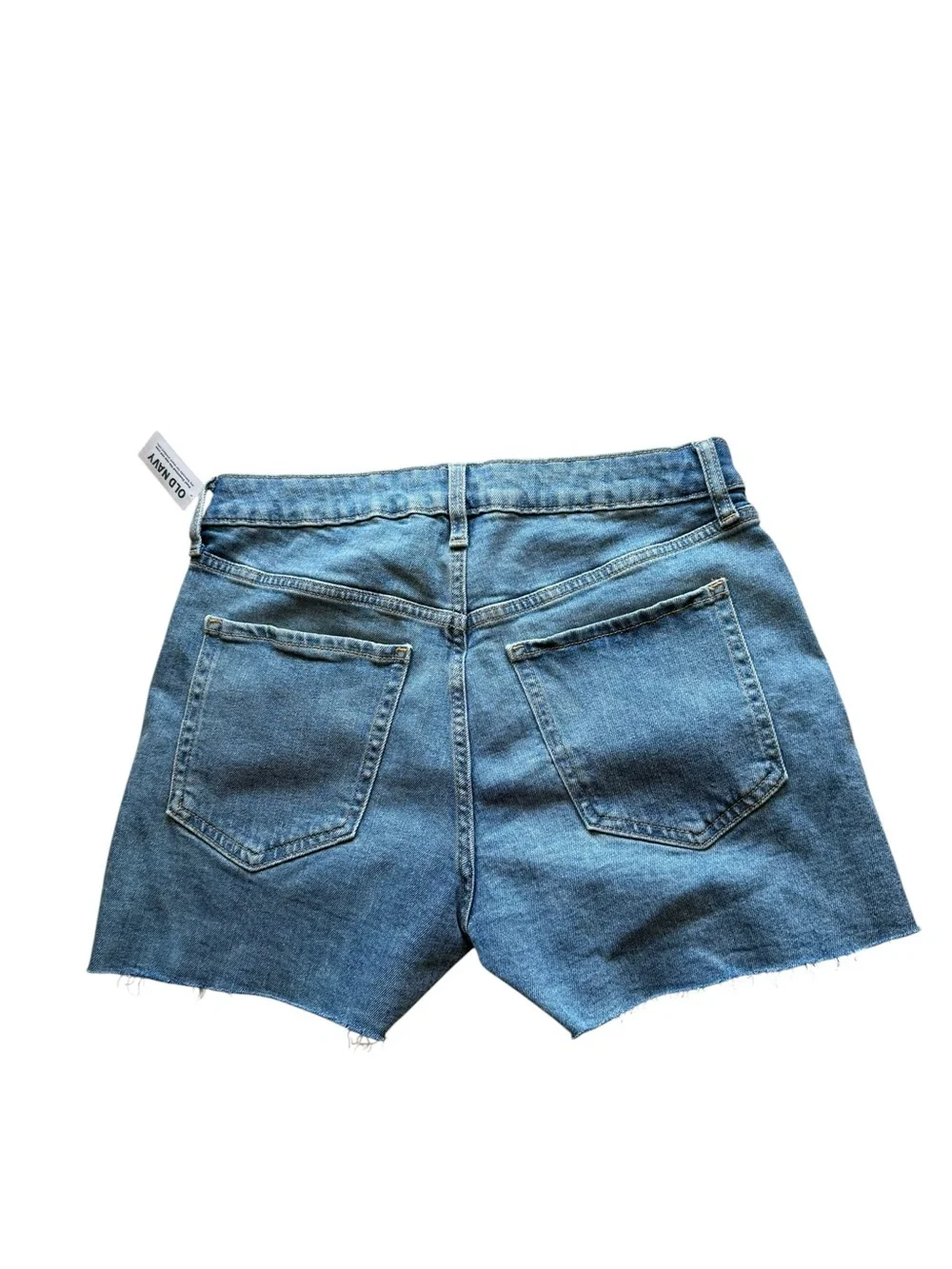 NWT Old Navy Classic Medium Blue Denim OG Straight Jean Shorts Size Women’s 8